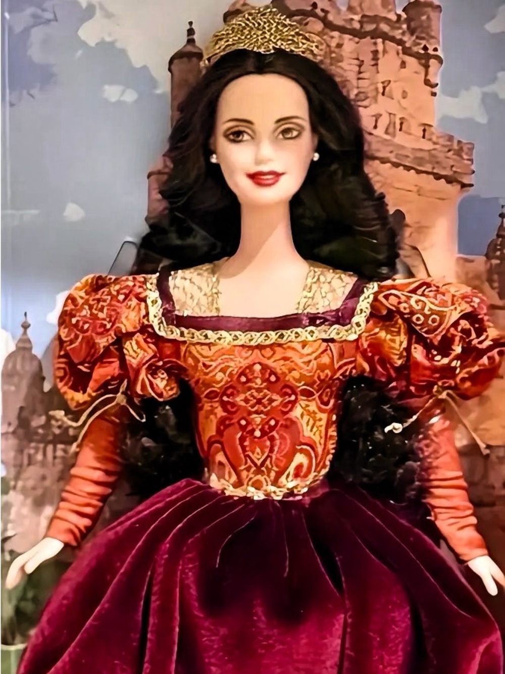 2002 Barbie Princess Portuguese Empire #56217 NRFB Certificate Included - Picture 4 of 6